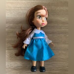NWOT Disney Animators Collection Belle Beauty & the Beast 5" Mini Doll W/ Dress